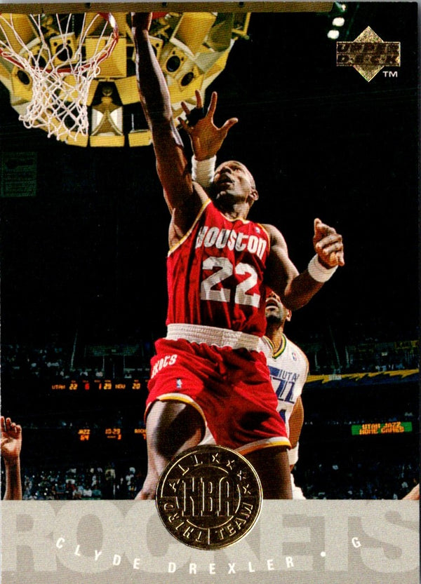 1995 Upper Deck Electric Court Gold Clyde Drexler #180