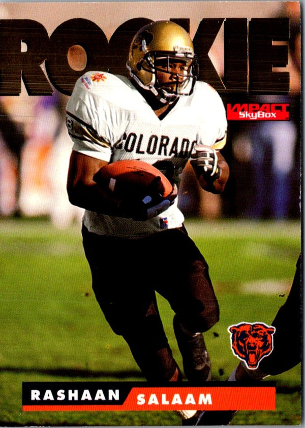 1995 SkyBox Impact Rashaan Salaam #185 Rookie