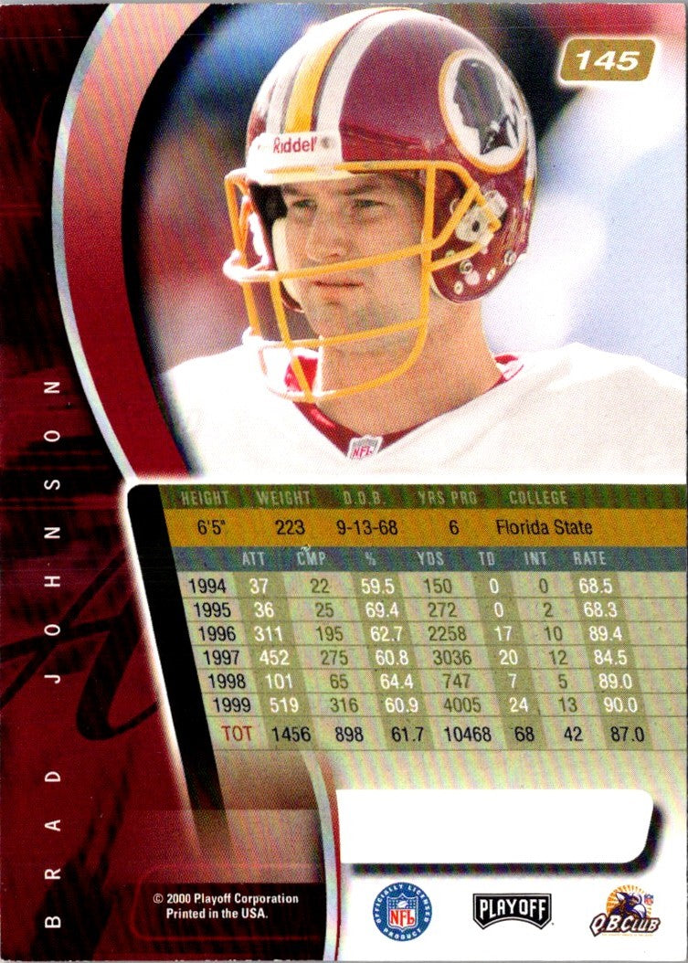 2000 Playoff Absolute Brad Johnson