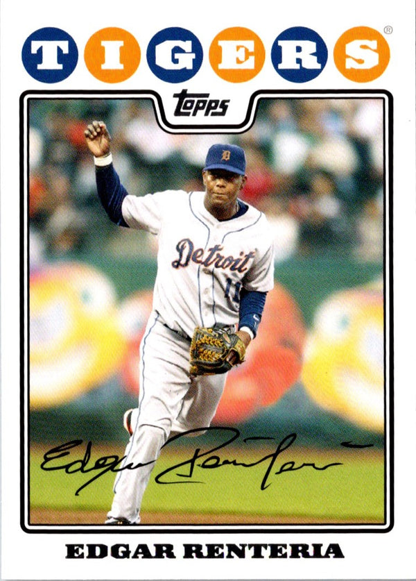 2008 Topps Detroit Tigers Edgar Renteria #DET9