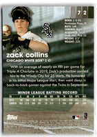 2020 Stadium Club Zack Collins #72 Rookie