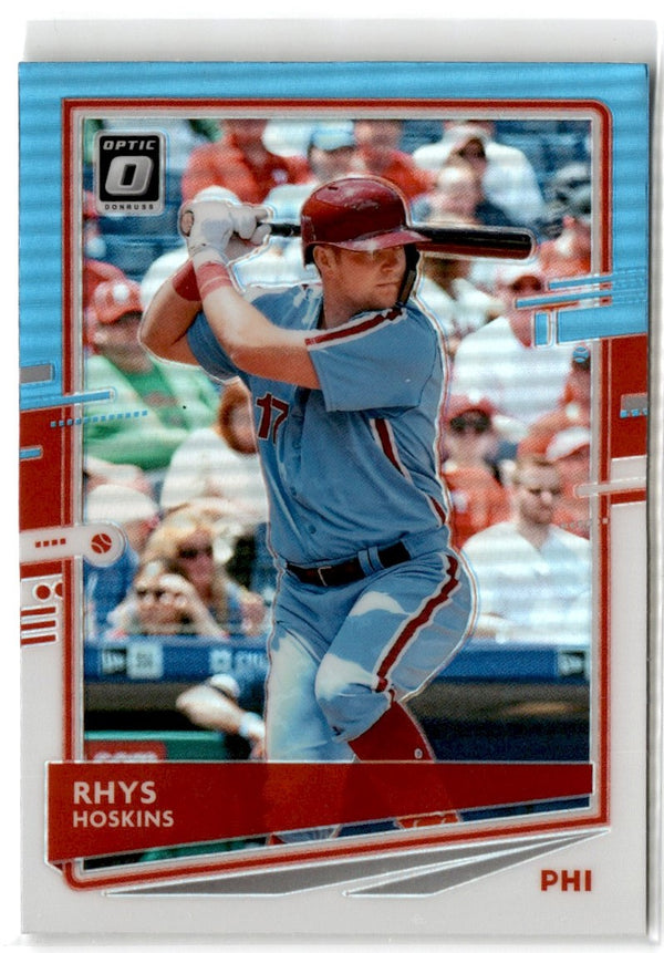 2020 Donruss Optic Carolina Blue and White Rhys Hoskins #176