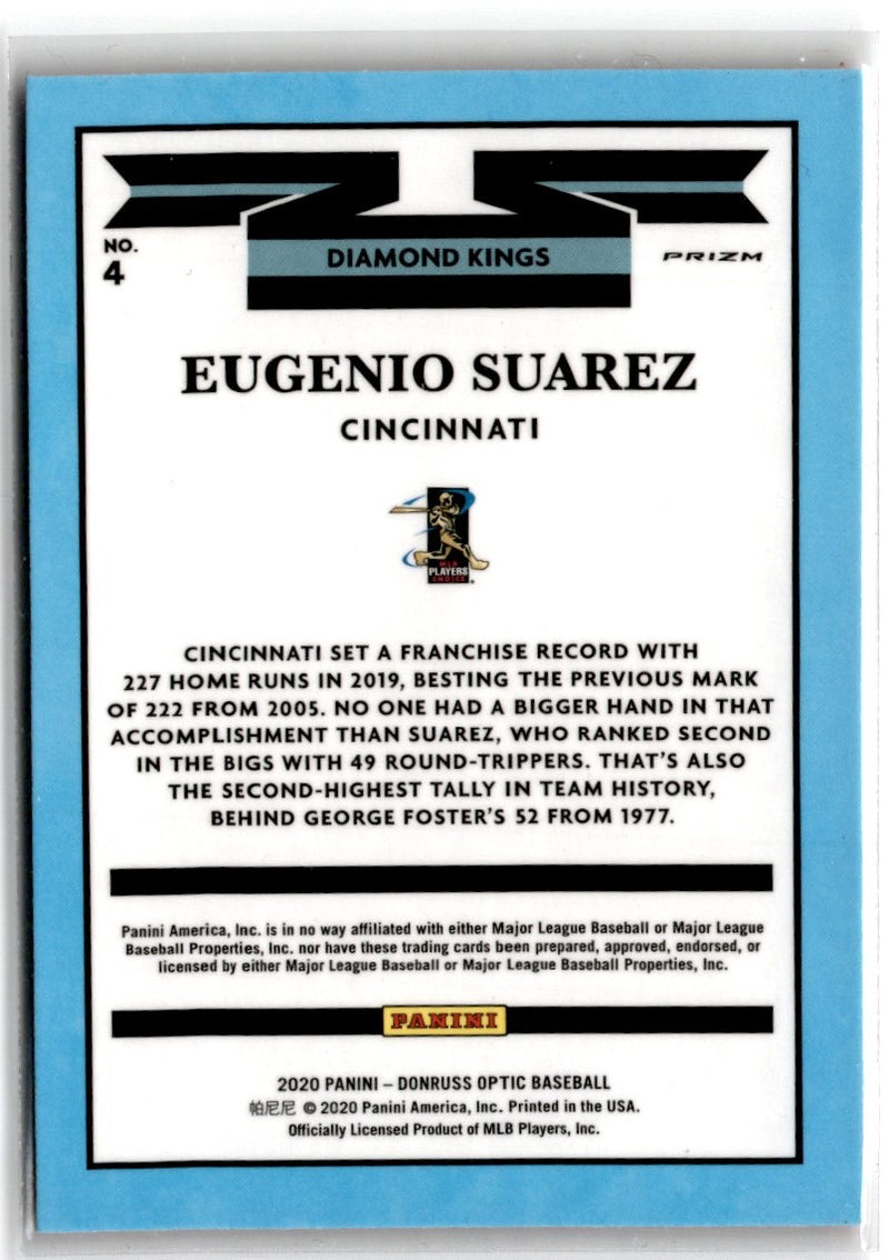 2020 Donruss Optic Pink Eugenio Suarez