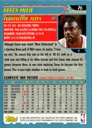 2001 Topps Aaron McKie