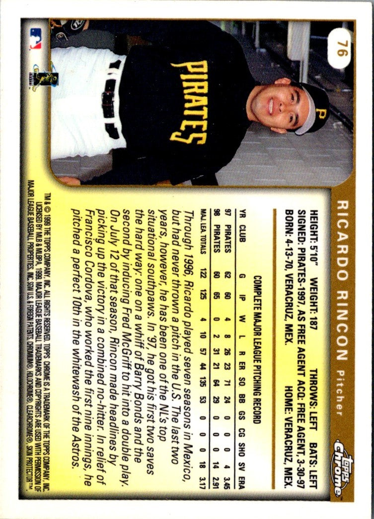 1999 Topps Ricardo Rincon