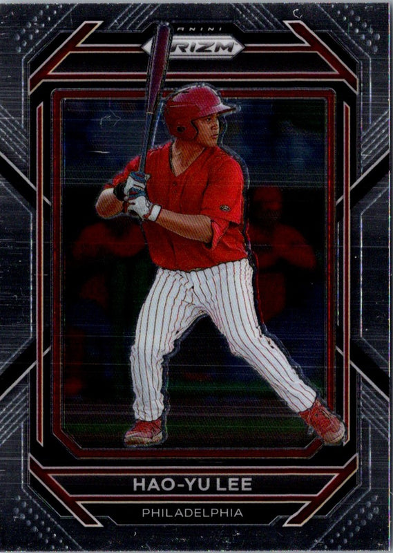 2023 Panini Prizm Blue Ice Hao-Yu Lee #44