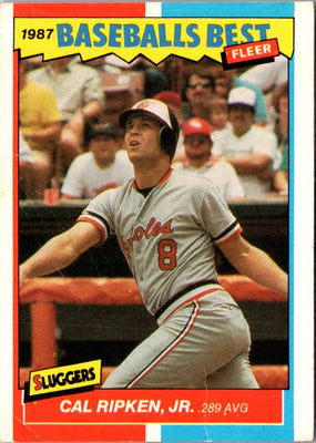 1987 Fleer Baseball's Best Sluggers vs Pitchers Cal Ripken Jr. #35