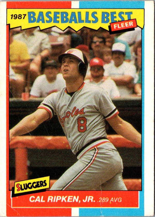 1987 Fleer Baseball's Best Sluggers vs Pitchers Cal Ripken Jr. #35