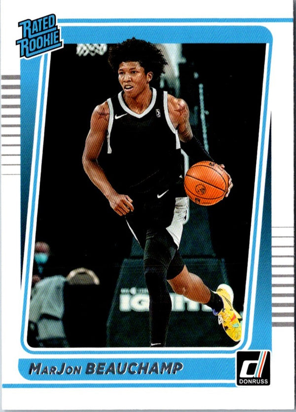 2022 Panini Chronicles Draft Picks Donruss Optic Rated Rookie MarJon Beauchamp #19