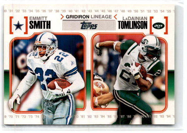 2010 Topps Gridiron Lineage Emmitt Smith/ LaDainian Tomlinson #GL-ST