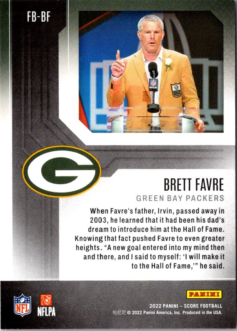 2022 Score First Ballot Brett Favre