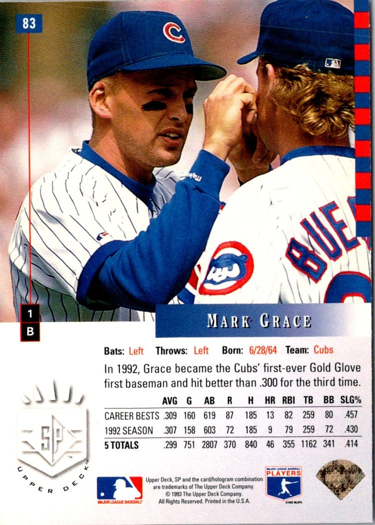 1993 SP Mark Grace