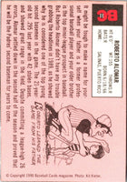 1990 Baseball Card Magazine '69 Topps Replicas Roberto Alomar #11