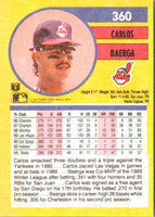 1991 Fleer Carlos Baerga #360