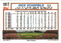 1992 Topps Traded Dick Schofield #101T