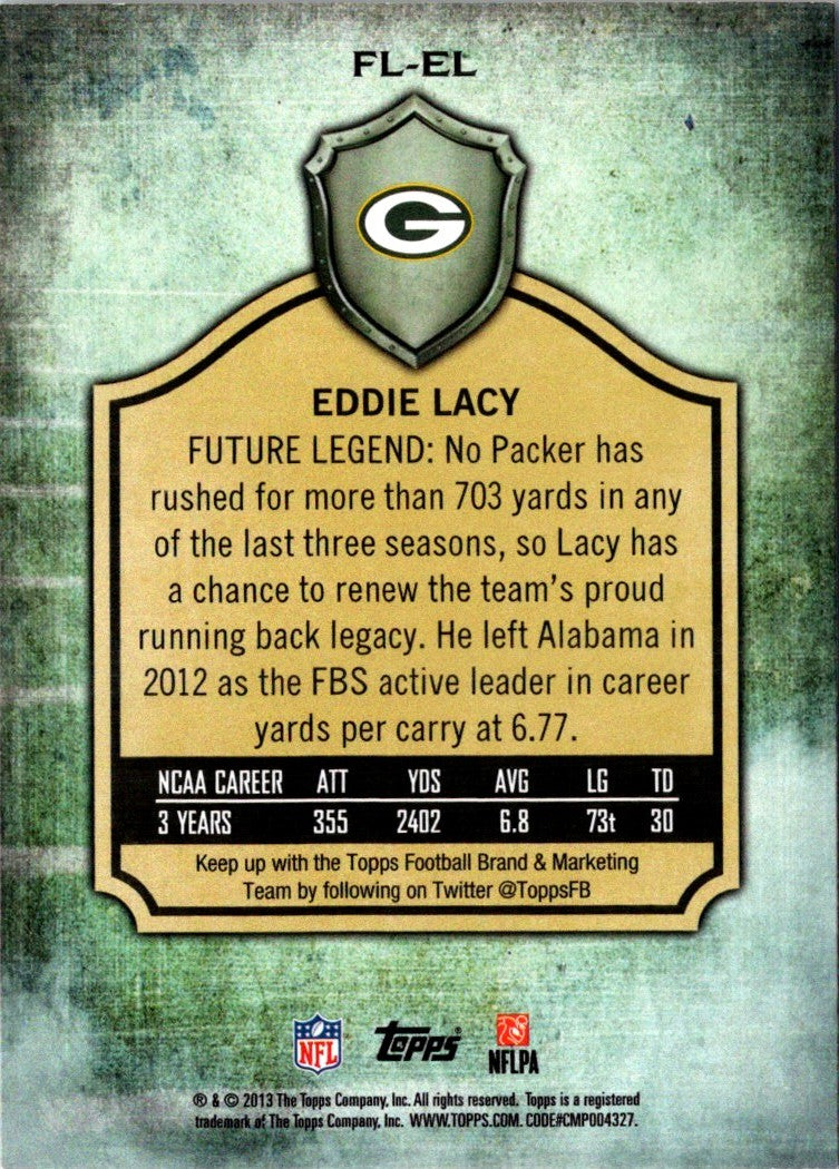 2013 Topps Future Legends Eddie Lacy