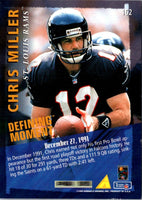1995 Pinnacle Club Collection Chris Miller #162
