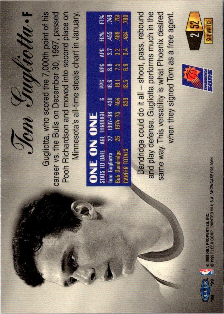 1998 Flair Showcase Row 2 Tom Gugliotta