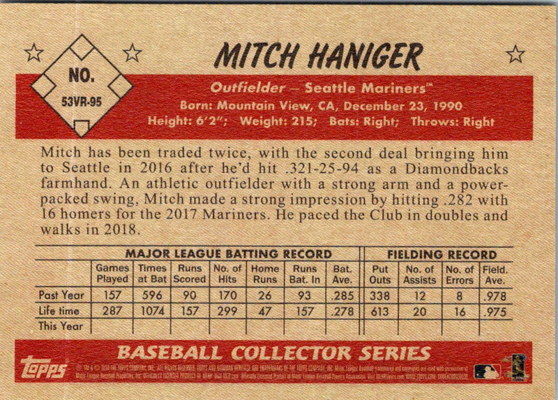 2019 Bowman Heritage Mitch Haniger