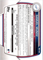 2023 Bowman Draft Samuel Munoz #BD-102 Rookie