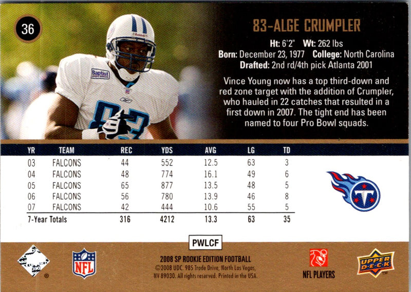 2008 SP Alge Crumpler