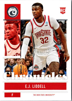 2022 Panini Chronicles Draft Picks Donruss Optic Rated Rookie E.J. Liddell #8