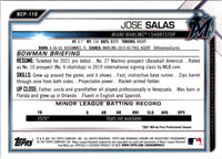 2021 Bowman Chrome Prospects Jose Salas #BCP-110