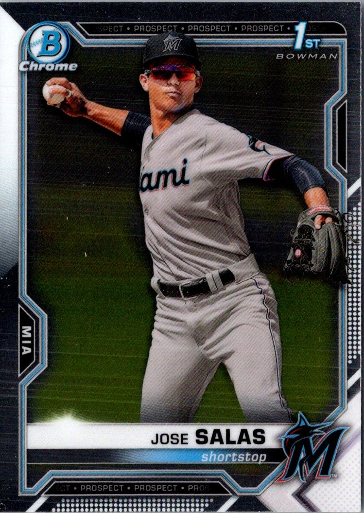 2021 Bowman Chrome Prospects Jose Salas