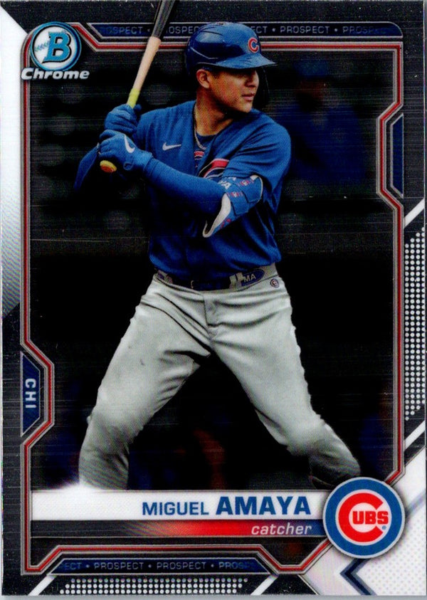 2021 Bowman Chrome Prospects Miguel Amaya #BCP-192