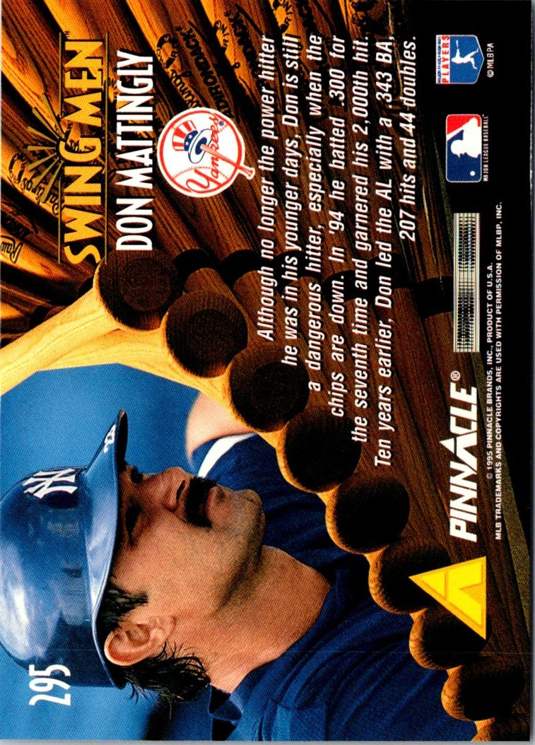 1995 Pinnacle Don Mattingly