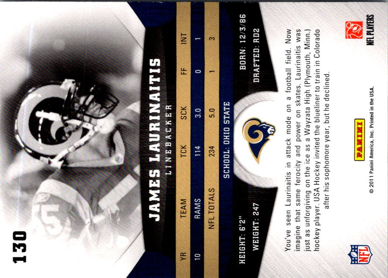 2011 Panini Gridiron Gear James Laurinaitis