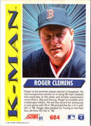 1991 Score Roger Clemens