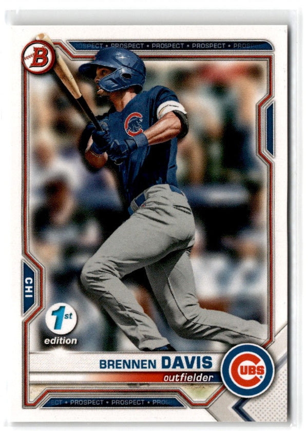 2021 Bowman Draft 1st Edition Brennen Davis #BD-124