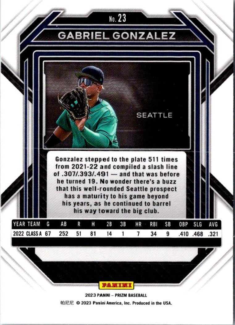 2023 Panini Prizm Gabriel Gonzalez