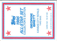 1986 Topps Glossy Send-Ins George Brett #18