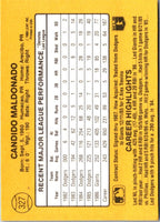 1987 Donruss Candy Maldonado #327