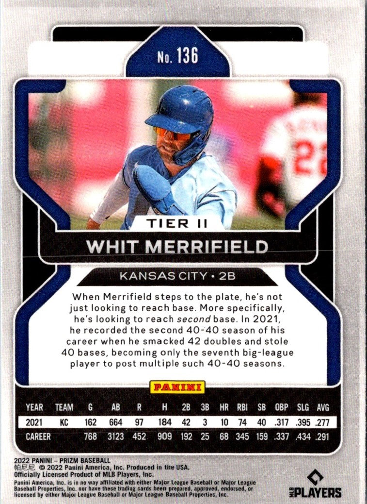 2022 Panini Prizm Whit Merrifield