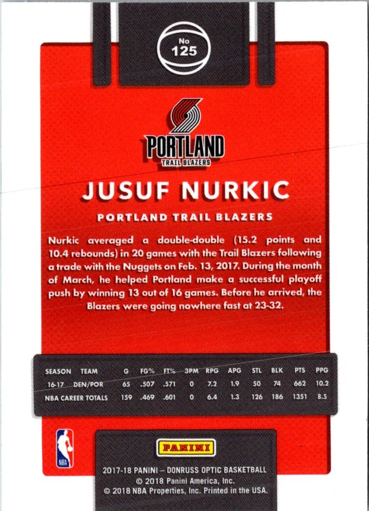 2017 Donruss Jusuf Nurkic