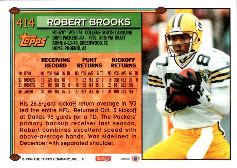 1994 Topps Robert Brooks