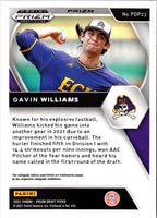 2021 Panini Elite Extra Edition Gavin Williams #CTO-GW