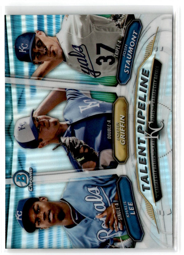 2018 Bowman Talent Pipeline Josh Staumont /Foster Griffin /Khalil Lee #TP-KCR