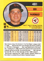 1991 Fleer Ben McDonald #481