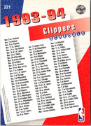 1993 Upper Deck Los Angeles Clippers