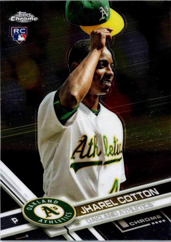 2017 Topps Chrome Jharel Cotton #80 Rookie