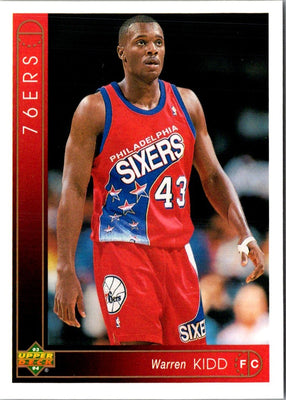 1993 Upper Deck Warren Kidd #349 Rookie