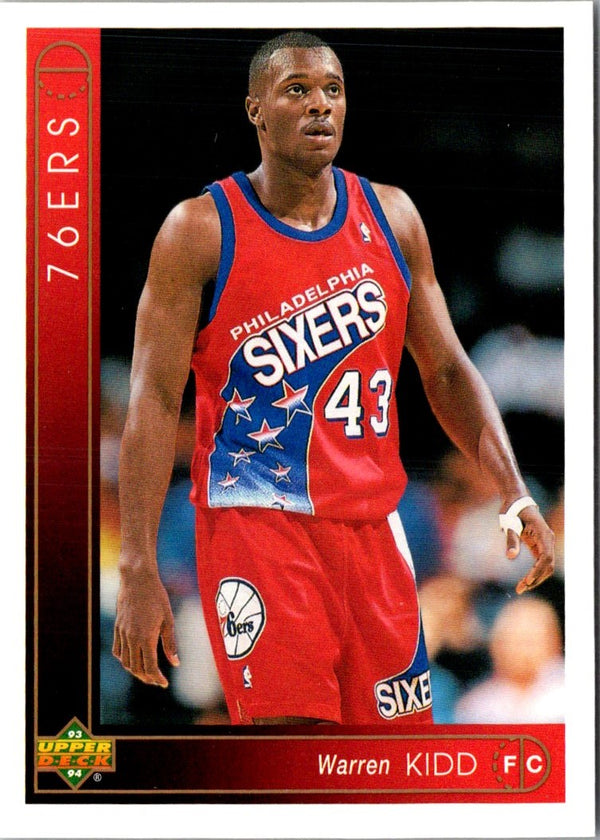 1993 Upper Deck Warren Kidd #349 Rookie