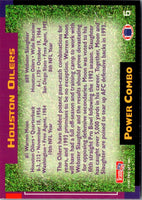 1993 Pro Set Power Combos Warren Moon/Webster Slaughter #6
