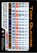 1995 Topps CyberStats (Spectralight) Tom Glavine