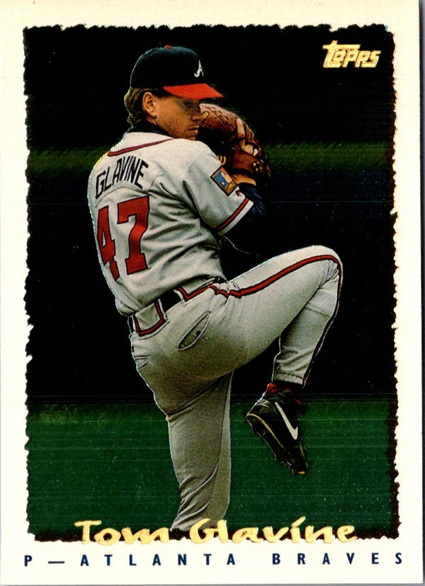 1995 Topps CyberStats (Spectralight) Tom Glavine #101