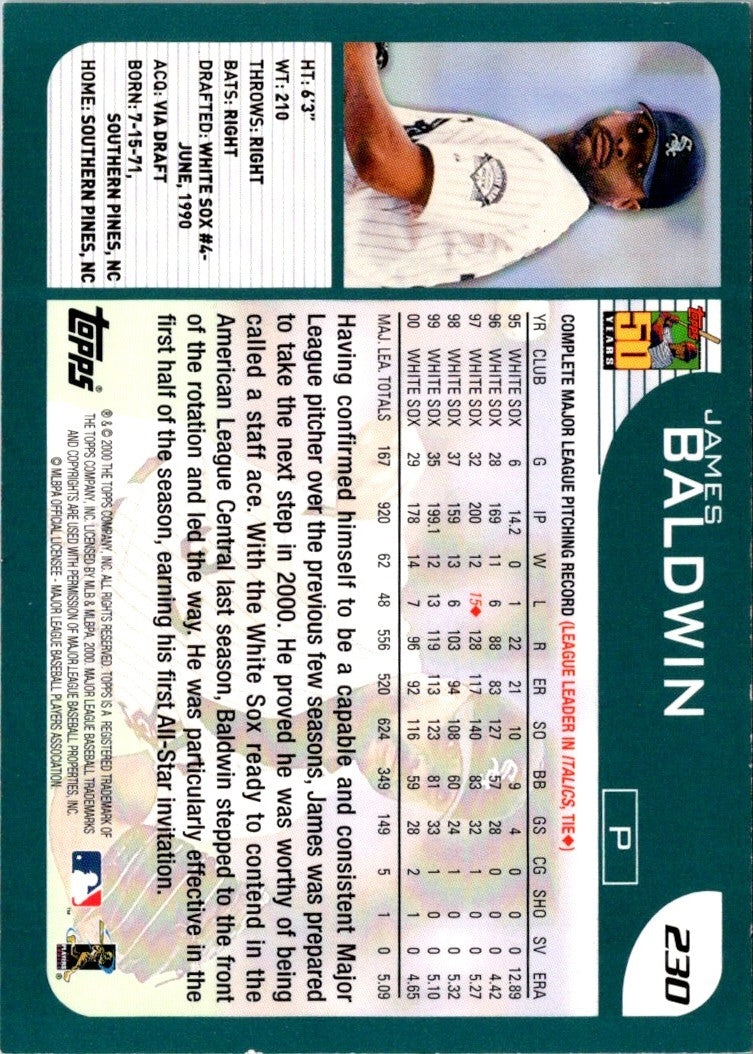 2001 Topps James Baldwin